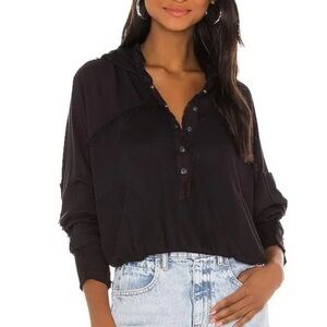 Free People FP Movement Windy Meadow Hoodie Modal Size XS